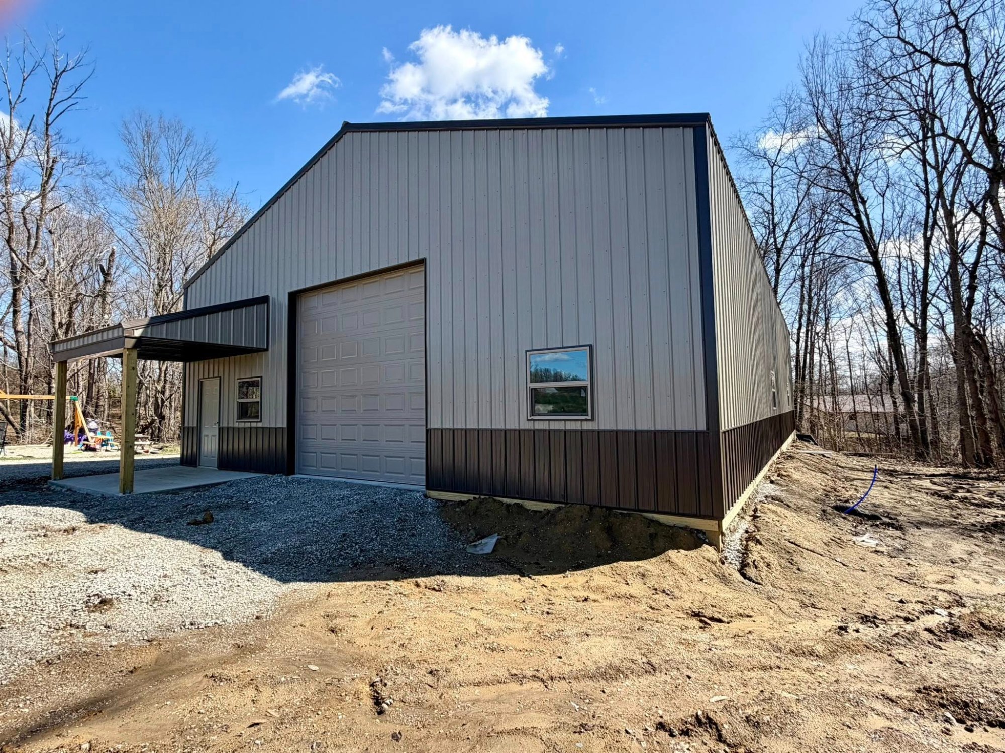 Post frame shop build